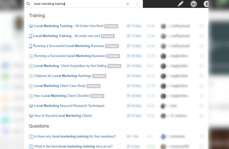 Wealthy Affiliates Local Marketing Training