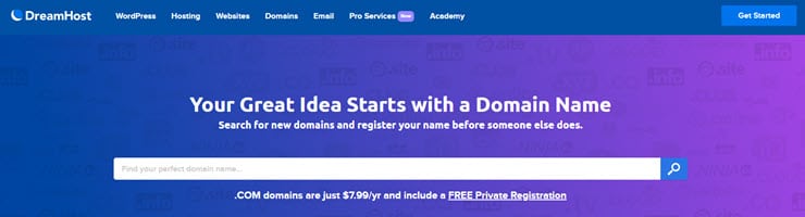 DreamHost Domains
