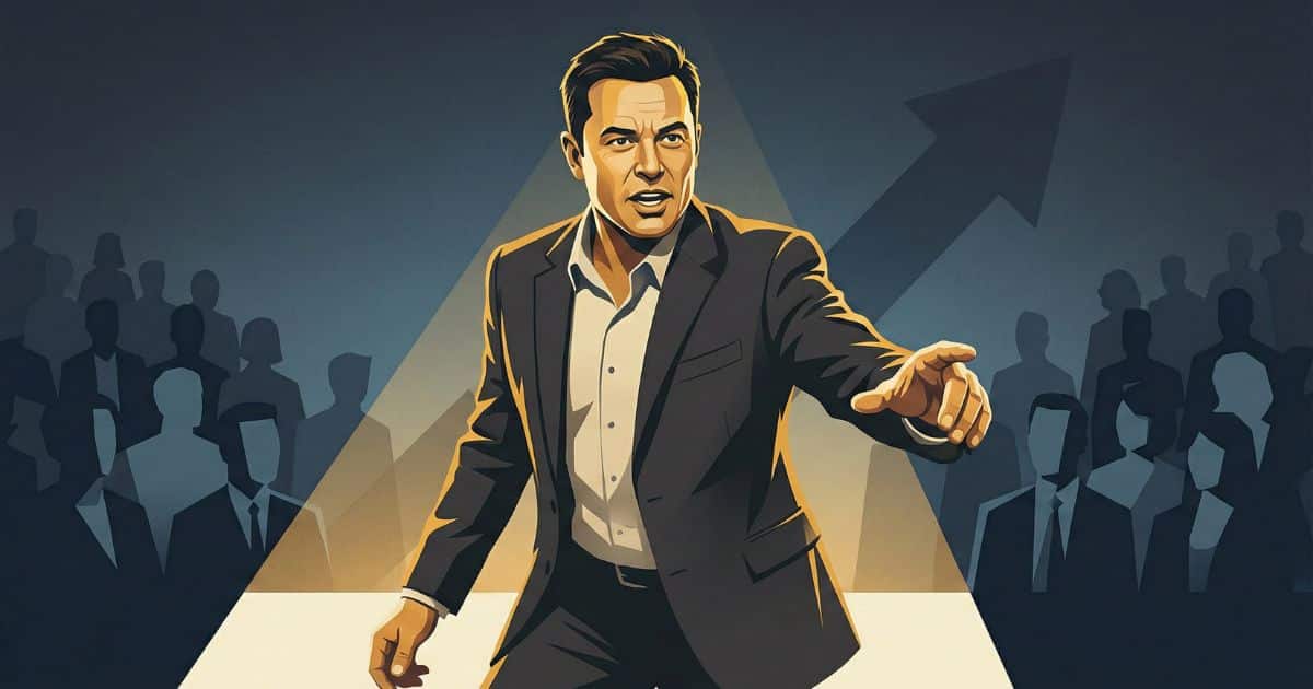 Vector illustration of a motivational speaker delivering a powerful speech, representing Eric Thomas inspiration and personal growth quotes.