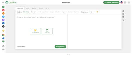QuillBot Website Home Page Screenshot