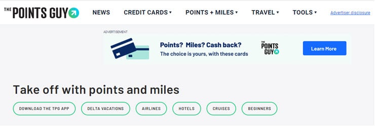 The Points Guy expert advice on how to take off with points and miles from credit cards and airline programs